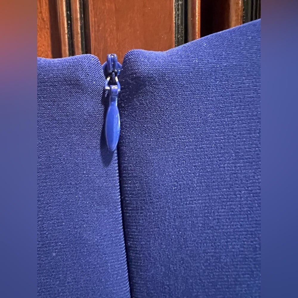 Cache Dress Royal Blue w/Black Shoulder Accents - 14 - Picture 12 of 14